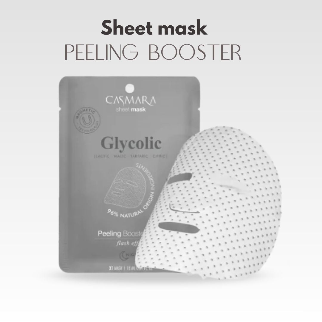 MASCARILLA FACIAL EXFOLIANTE BOOSTER Sheet Mask (Ácido Glicólico) - Casmara