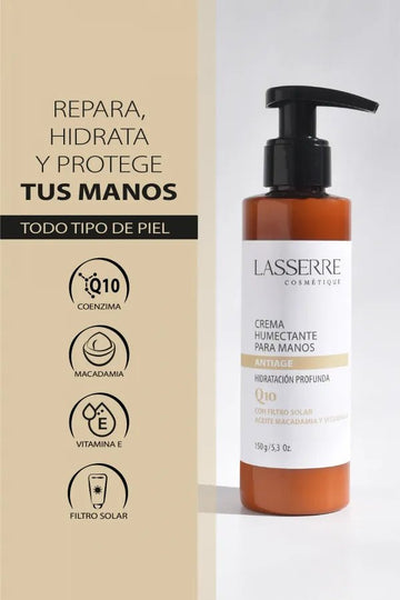 Crema Humectante Manos Q10 - Lasserre Cosmétique