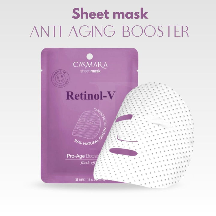 MASCARILLA FACIAL ANTI EDAD BOOSTER Sheet Mask (Retinol) - Casmara - Badana