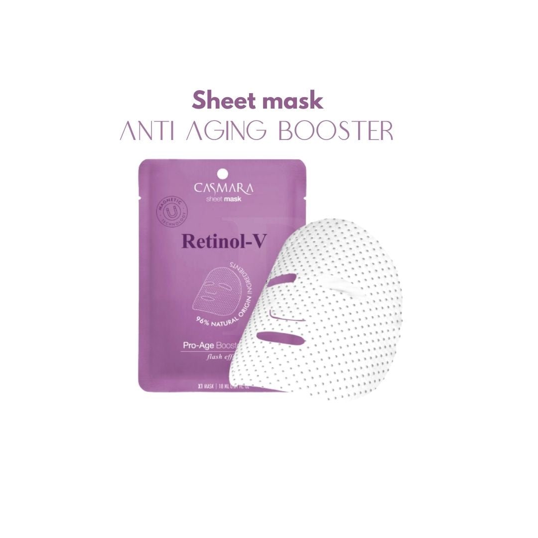 MASCARILLA FACIAL ANTI EDAD BOOSTER Sheet Mask (Retinol) - Casmara - Badana