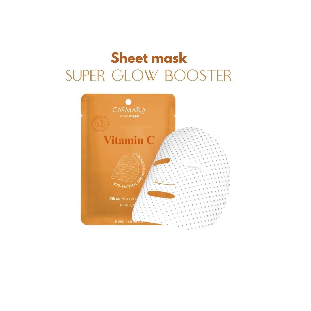 Mascarilla ILUMINADORA SUPER GLOW BOOSTER Sheet Mask (Vitamina C) - Casmara - Badana