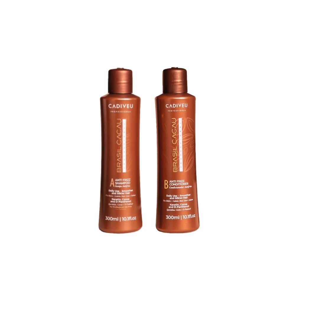 PACK ANTI - FRIZZ SHAMPOO Y ACONDICIONADOR - BRASIL CACAU - Badana