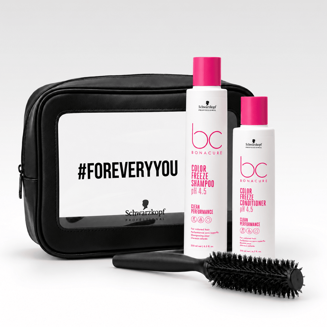 Pack Color Freeze Shampoo + Acondicionador + Cosmetiquero + Cepillo - SCHWARZKOPF
