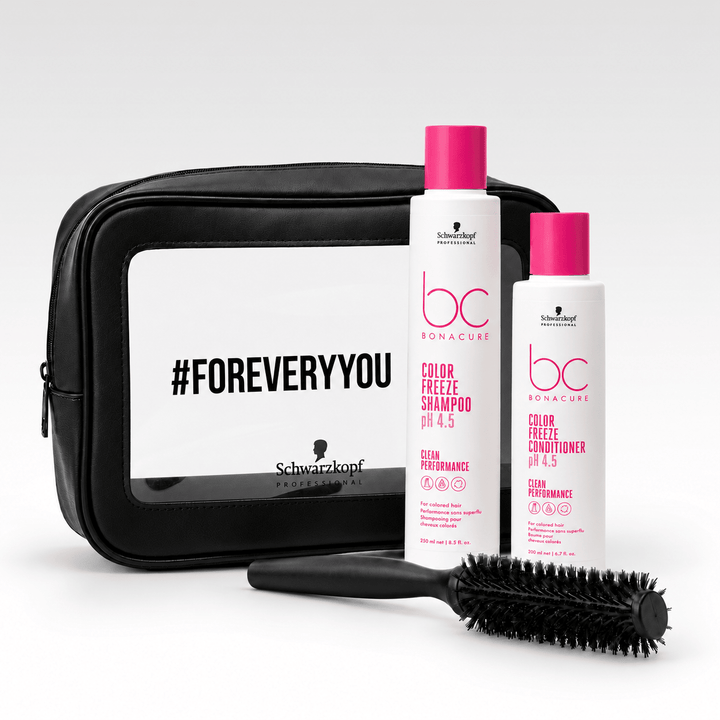 Pack Color Freeze Shampoo + Acondicionador + Cosmetiquero + Cepillo - SCHWARZKOPF