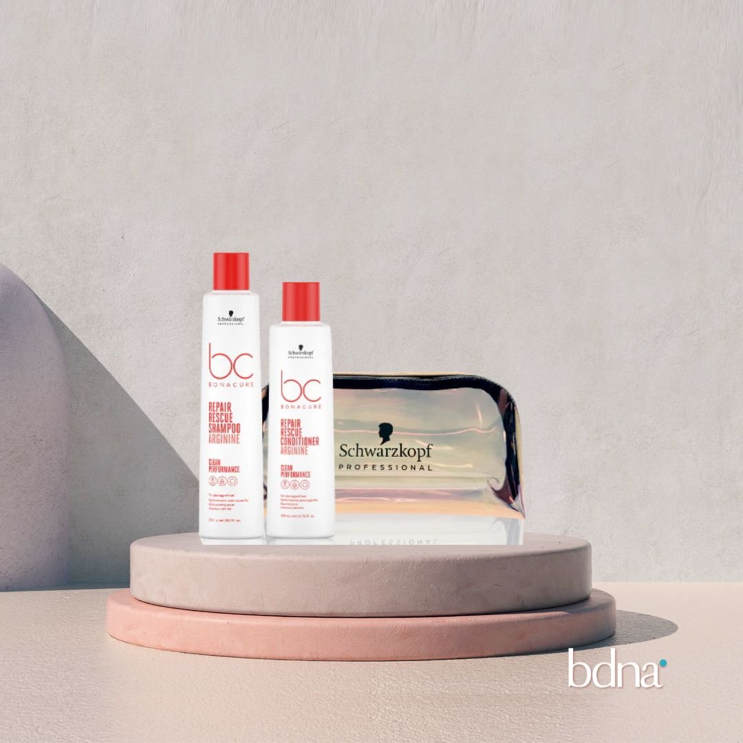 PACK SHAMPOO + ACONDICIONADOR + ESTUCHE BC REPAIR RESCUE ARGININA - SCHWARZKOPF - Badana