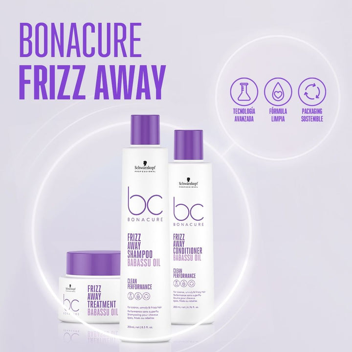 Shampoo Frizz Away Bonacure - SCHWARZKOPF - Badana