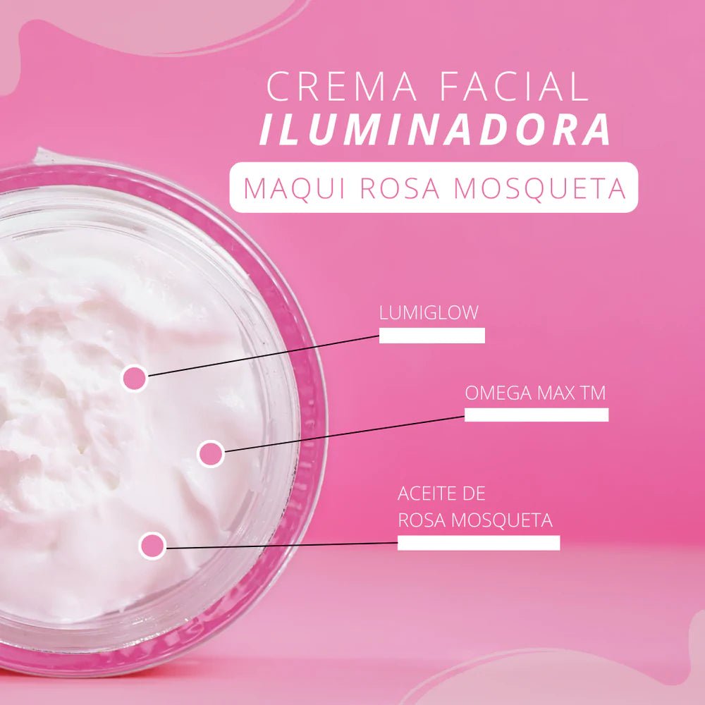 Crema facial iluminadora piel sensible - Newen - Badana