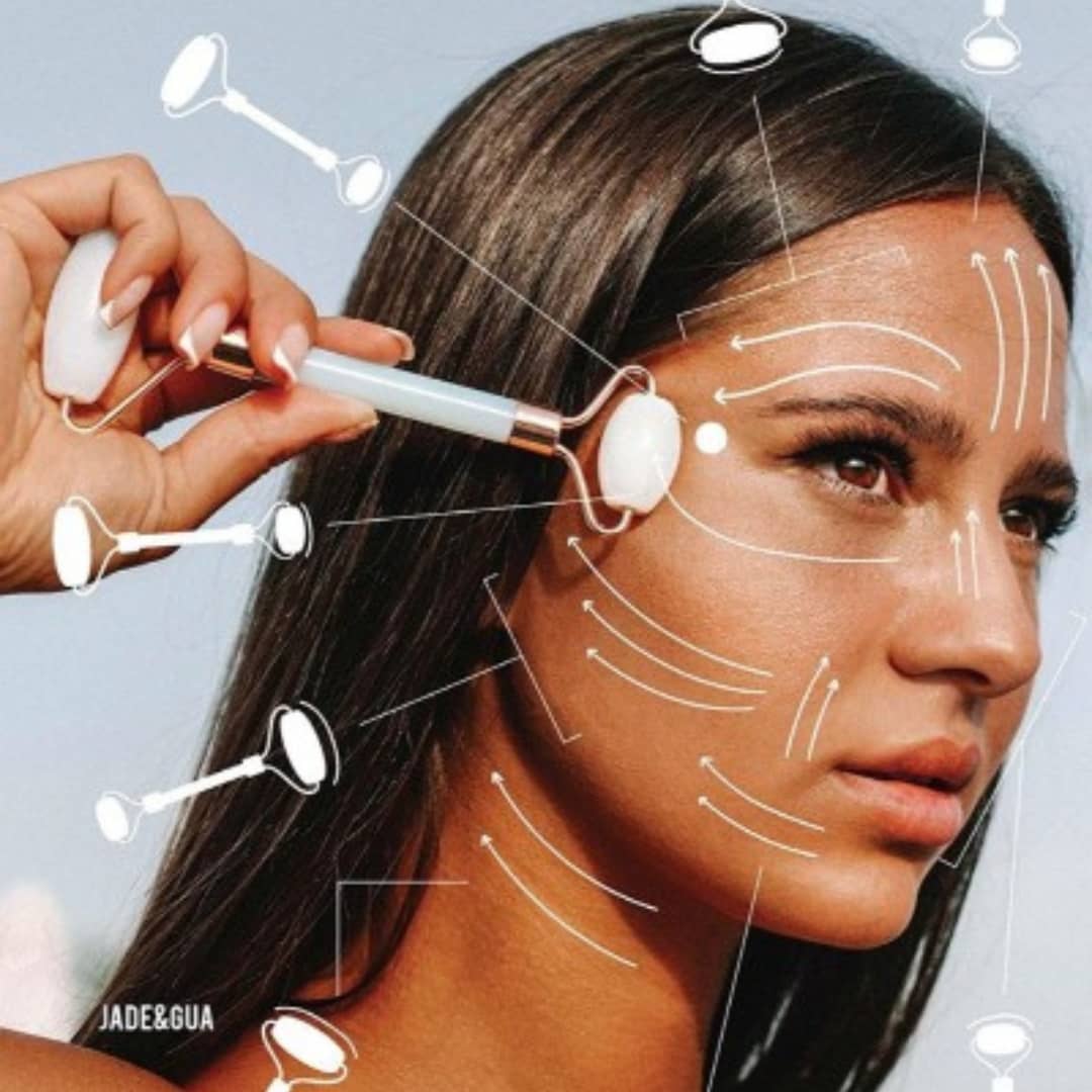 Masaje Facial Rodillos De Jade Originales Masaje Facial Con