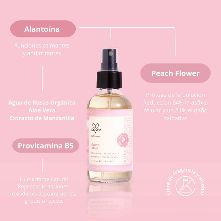 Tónico facial calmante hidratante - Newen - Badana