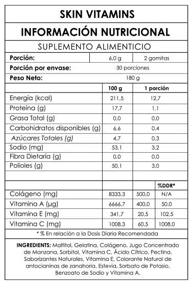 Vitaminas Skin Colágeno - GumiBears - Badana